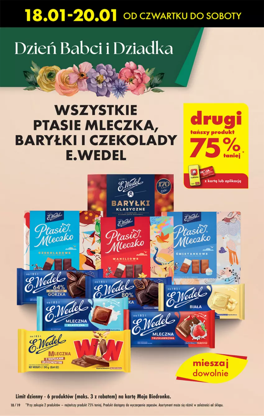 Gazetka promocyjna Biedronka - Od czwartku - ważna 18.01 do 24.01.2024 - strona 20 - produkty: Baryłki, Dron, E. Wedel