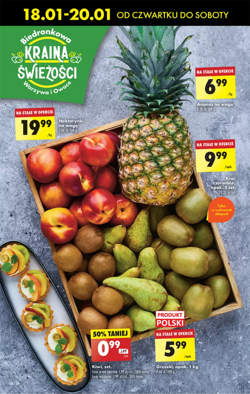 Gazetka promocyjna Biedronka - Od czwartku - ważna 18.01 do 24.01.2024 - strona 30 - produkty: Ananas, Kiwi, Sól