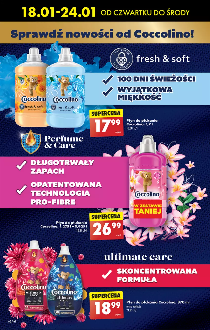 Gazetka promocyjna Biedronka - Od czwartku - ważna 18.01 do 24.01.2024 - strona 64 - produkty: Coccolino, Płyn do płukania