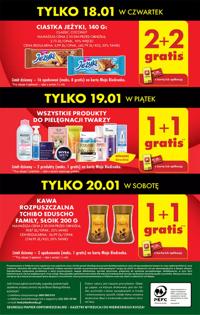 Gazetka promocyjna Biedronka - Od czwartku - ważna 18.01 do 24.01.2024 - strona 68 - produkty: Ciastka, Dron, Fa, Gra, Jeżyki, Kawa, Kawa rozpuszczalna, Kosz, Napoje, Papier, Robot, Tchibo, Telefon