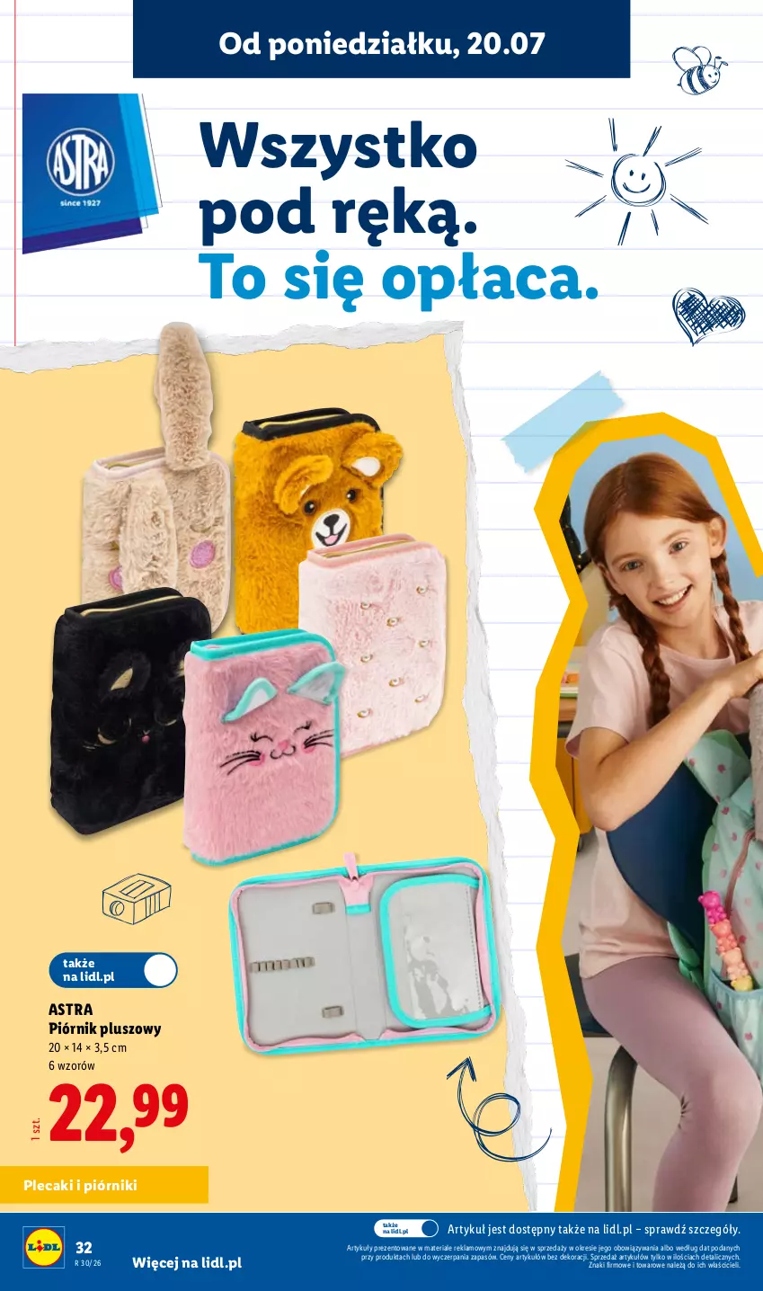 Gazetka promocyjna Lidl - Kompletna wyprawka w megacenach - ważna 11.07 do 15.09.2026 - strona 34 - produkty: Piórnik, Plecak