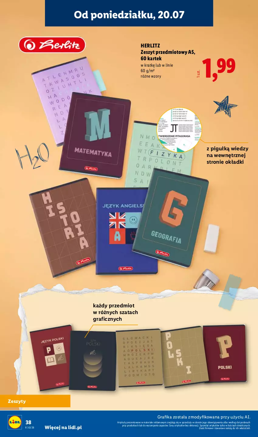 Gazetka promocyjna Lidl - Kompletna wyprawka w megacenach - ważna 11.07 do 15.09.2026 - strona 40 - produkty: Gra, Grafika