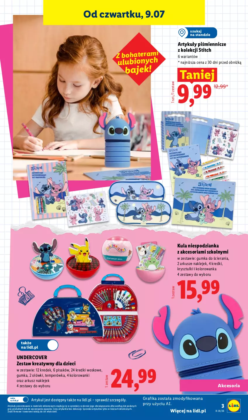 Gazetka promocyjna Lidl - Kompletna wyprawka w megacenach - ważna 11.07 do 15.09.2026 - strona 5 - produkty: Dzieci, Gra, Grafika, Klej, Kolorowanka, Tera