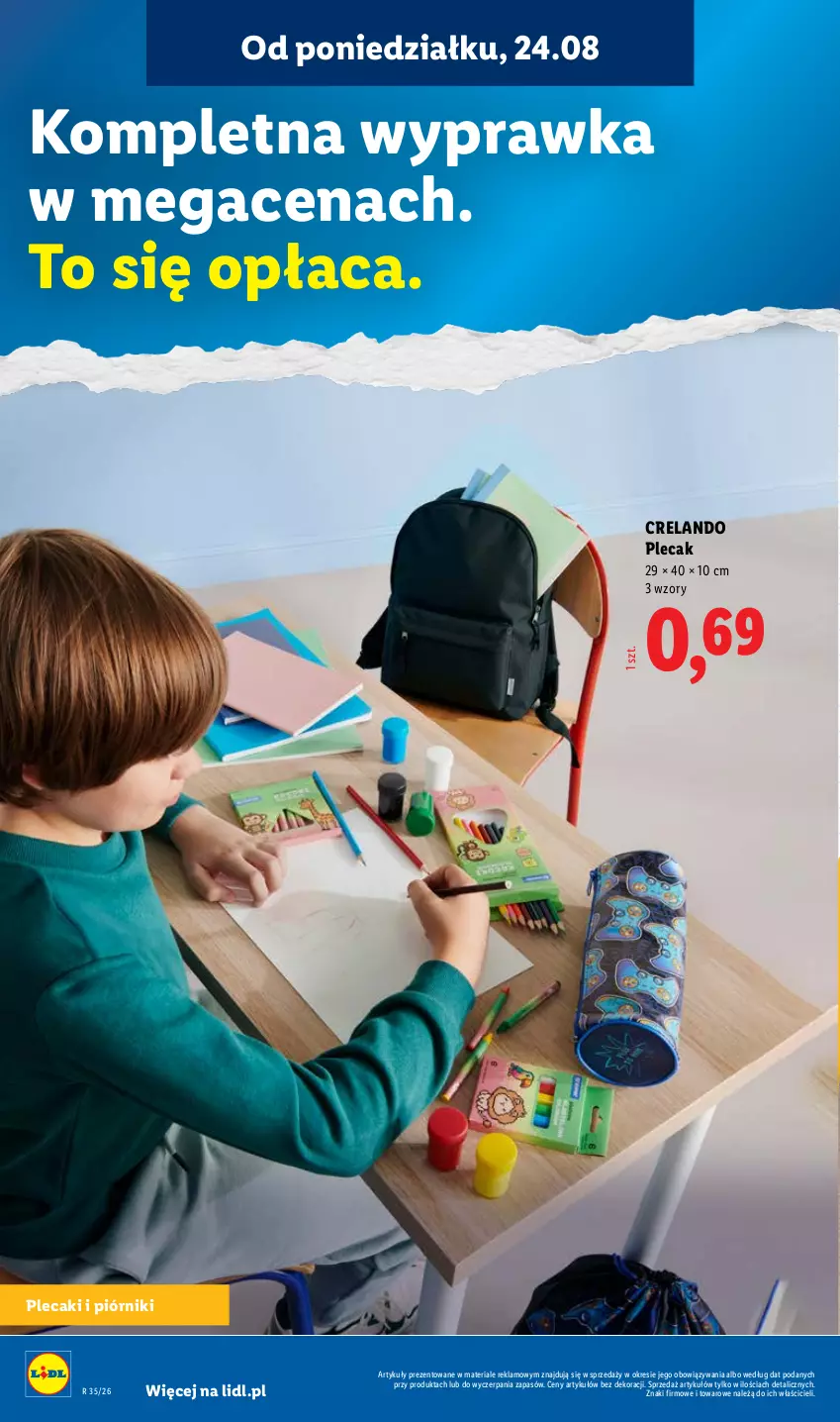 Gazetka promocyjna Lidl - Kompletna wyprawka w megacenach - ważna 11.07 do 15.09.2026 - strona 56 - produkty: Piórnik, Plecak