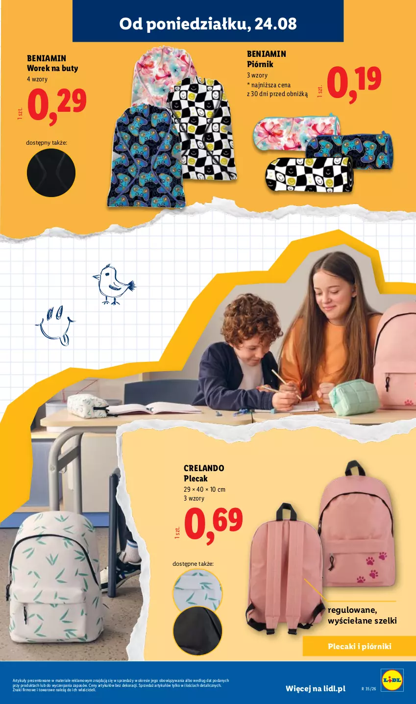 Gazetka promocyjna Lidl - Kompletna wyprawka w megacenach - ważna 11.07 do 15.09.2026 - strona 57 - produkty: Buty, Piórnik, Plecak