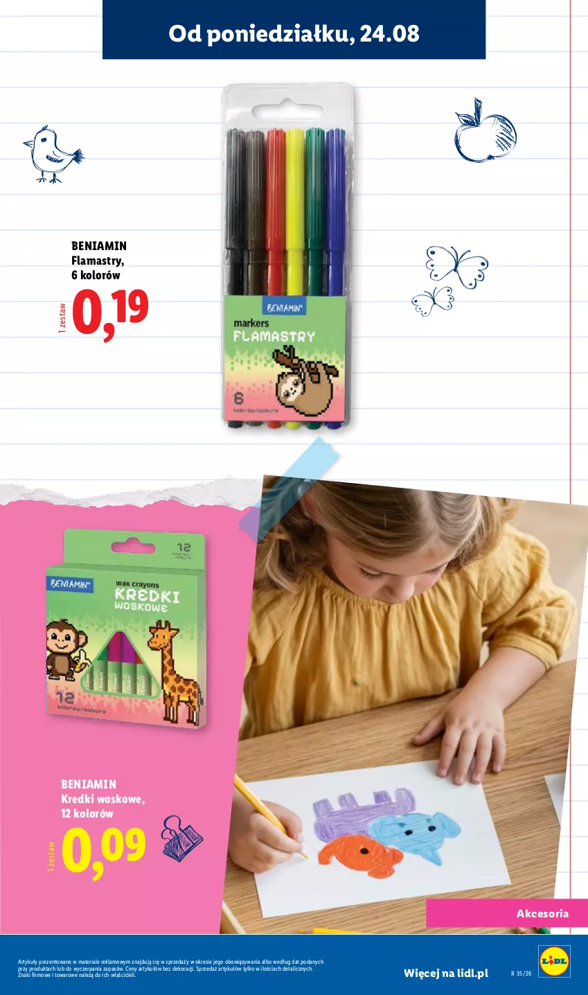 Gazetka promocyjna Lidl - Kompletna wyprawka w megacenach - ważna 11.07 do 15.09.2026 - strona 59 - produkty: Flamastry