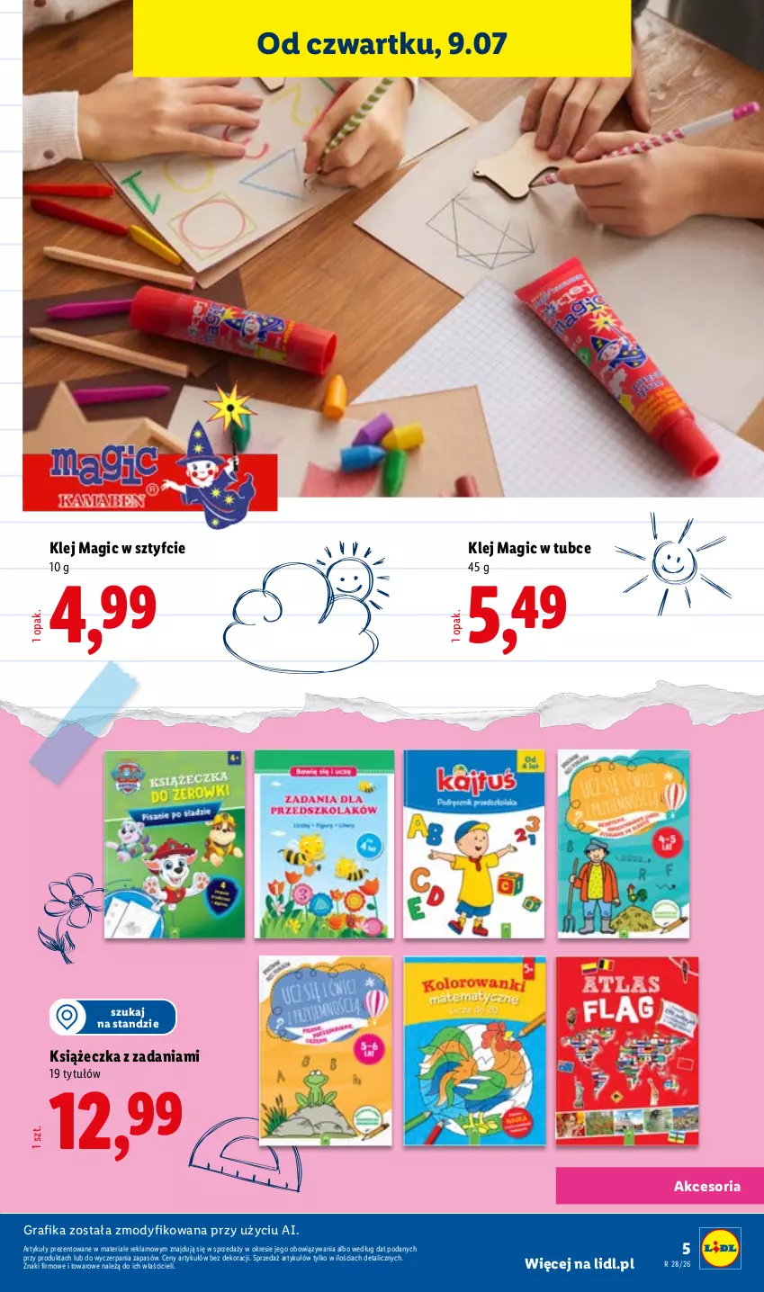 Gazetka promocyjna Lidl - Kompletna wyprawka w megacenach - ważna 11.07 do 15.09.2026 - strona 7 - produkty: Gra, Grafika, Klej