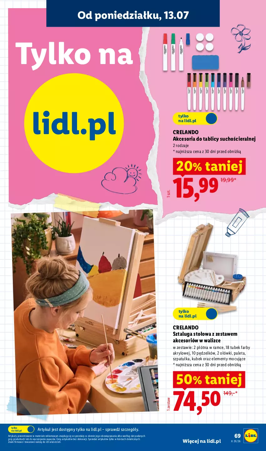 Gazetka promocyjna Lidl - Kompletna wyprawka w megacenach - ważna 11.07 do 15.09.2026 - strona 73 - produkty: Fa, Kubek, Paleta, Szpatułka