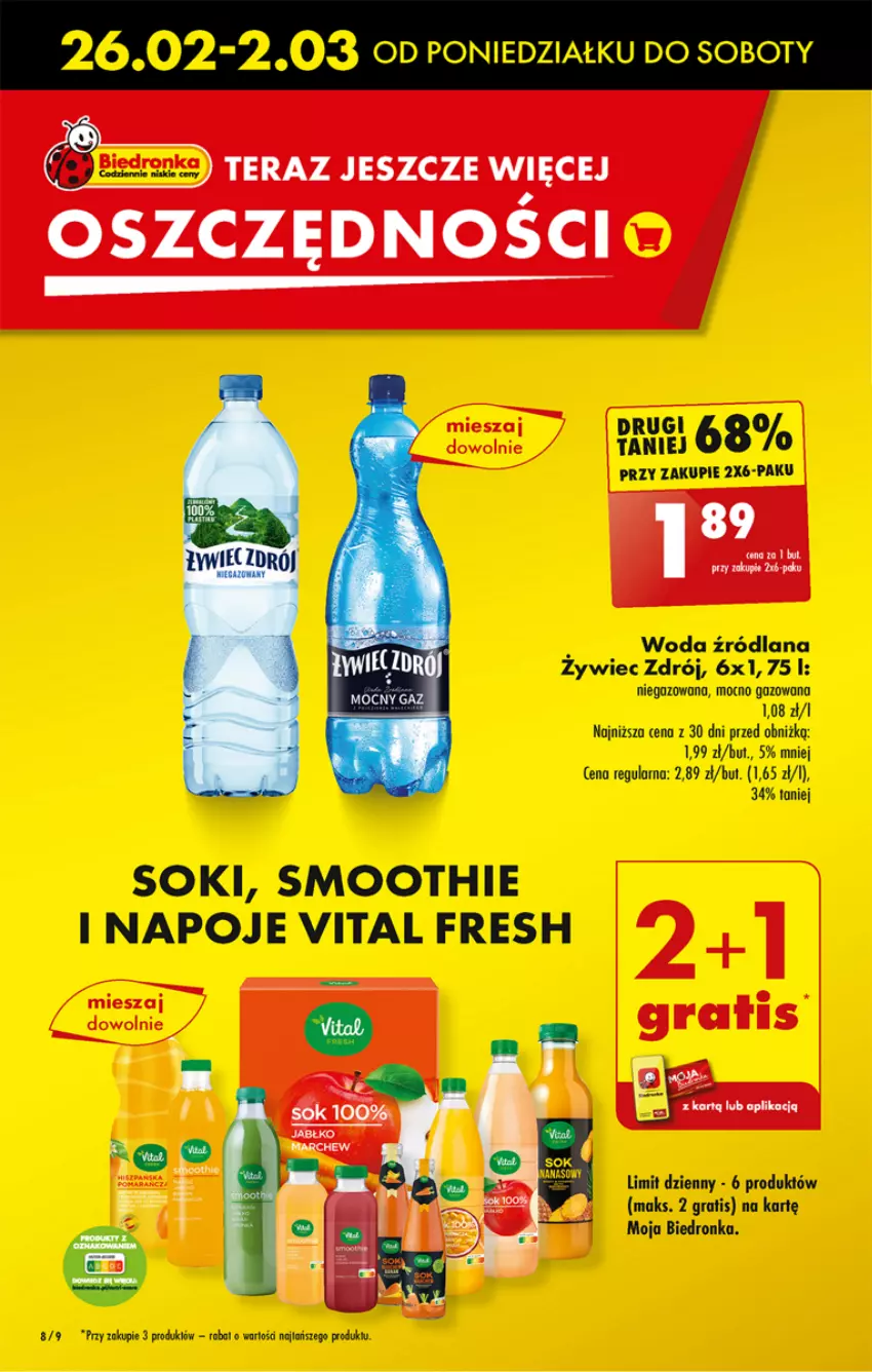 Gazetka promocyjna Biedronka - Od poniedzialku - ważna 26.02 do 02.03.2024 - strona 14 - produkty: Dron, Gra, LANA, Napoje, Smoothie, Sok, Tera, Woda