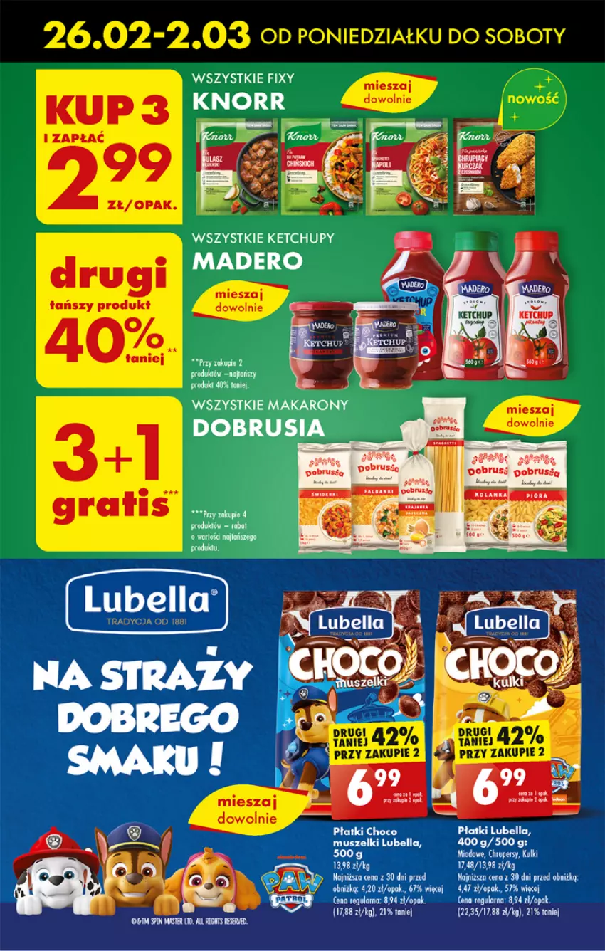 Gazetka promocyjna Biedronka - Od poniedzialku - ważna 26.02 do 02.03.2024 - strona 47 - produkty: Bell, Bella, Ketchup, Lubella, Mus, Obrus