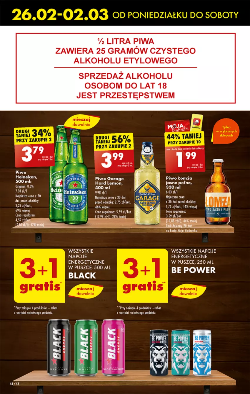 Gazetka promocyjna Biedronka - Od poniedzialku - ważna 26.02 do 02.03.2024 - strona 54 - produkty: Dres, Dron, Gin, Gra, Heineken, Lack, Napoje, Piwa, Piwo