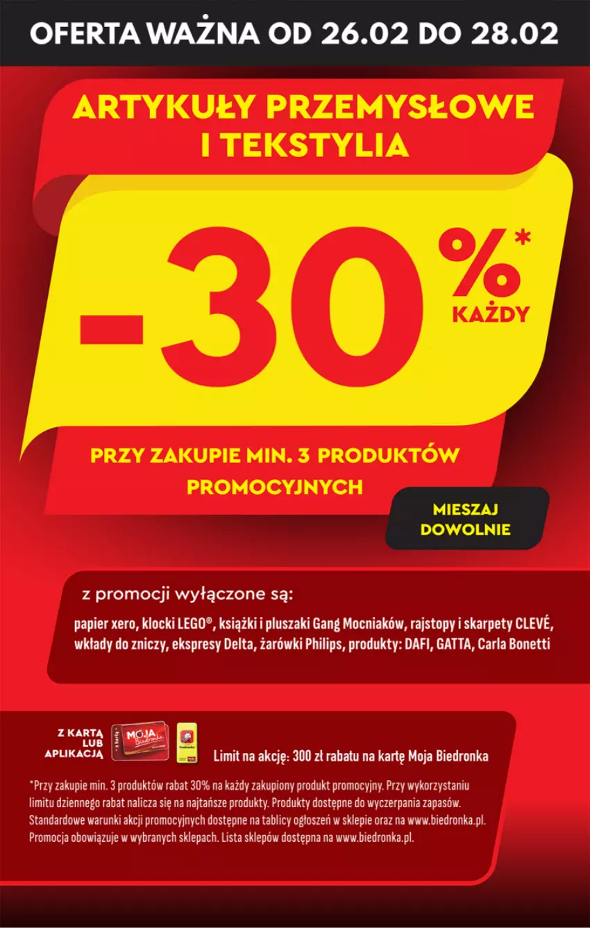 Gazetka promocyjna Biedronka - Od poniedzialku - ważna 26.02 do 02.03.2024 - strona 67 - produkty: Dron, Gatta, Karp, Klocki, LEGO, Papier, Philips, Pluszak, Rajstopy, Top, Znicz