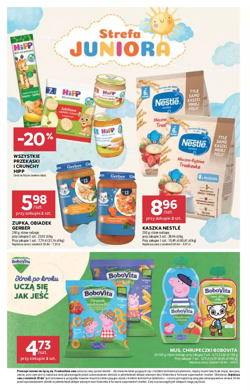 Gazetka promocyjna Stokrotka - Market - ważna 27.11 do 03.12.2025 - strona 32 - produkty: BoboVita, Gerber, HiPP, Mięso, Mus, Nestlé, Owoce, Warzywa