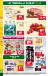 Gazetka promocyjna Stokrotka - Market - Gazetka - ważna od 03.12 do 03.12.2025 - strona 4 - produkty: Warzywa, Sok, Ser, Danone, Kiełbasa krakowska, Parówki, Mlekovita, Serek homogenizowany, Tarczyński, Serek, Farm Milk, Boczek, Napój mleczny, Owoce, POLMLEK, Gouda, Woda, Masło, Napój, Kiełbasa, Olewnik, Pomidory, Mięso, Boczek wieprzowy, Mleko, Fa