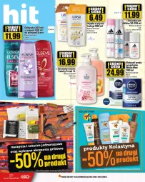 Gazetka promocyjna Topaz - Gazetka - Gazetka - ważna od 03.07 do 03.07.2024 - strona 20 - produkty: Nivea Men, Mydło w płynie, Elseve, Top, Dezodorant, Adidas, Woda po goleniu, Szampon, Odżywka, Mydło, Woda, Luksja, Nivea, Fa