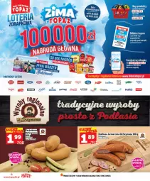 Gazetka promocyjna Topaz - Gazetka - Gazetka - ważna od 07.01 do 07.01.2026 - strona 4 - produkty: Top, Gra, Lipton, Mars, Kiełbasa