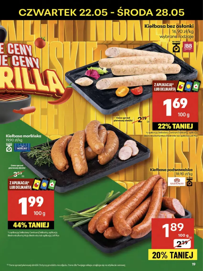 Gazetka promocyjna Delikatesy Centrum - Franczyza DC21 Czwartek - ważna 22.05 do 28.05.2025 - strona 19 - produkty: Dron, Kiełbasa, Rum