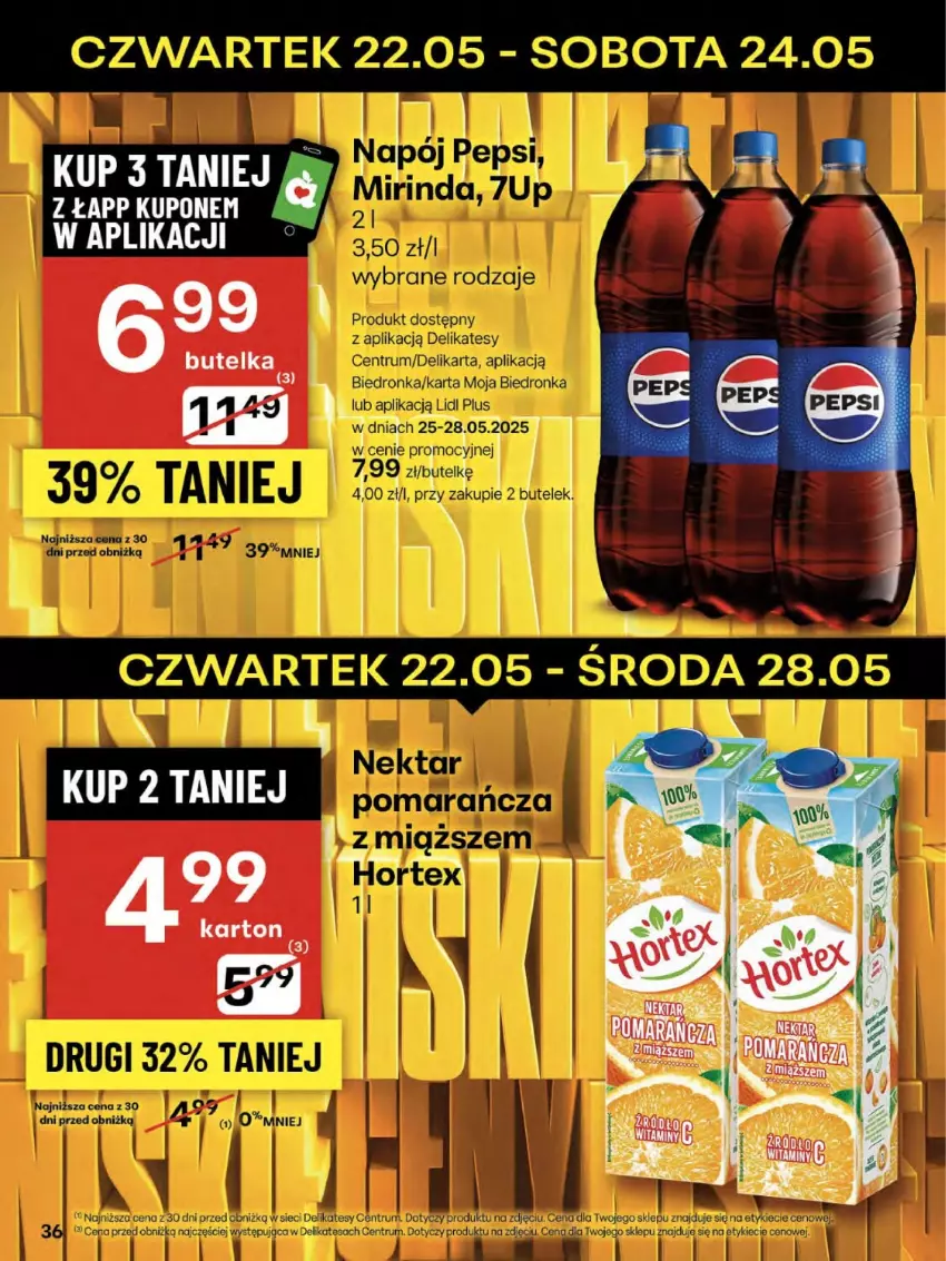 Gazetka promocyjna Delikatesy Centrum - Franczyza DC21 Czwartek - ważna 22.05 do 28.05.2025 - strona 36