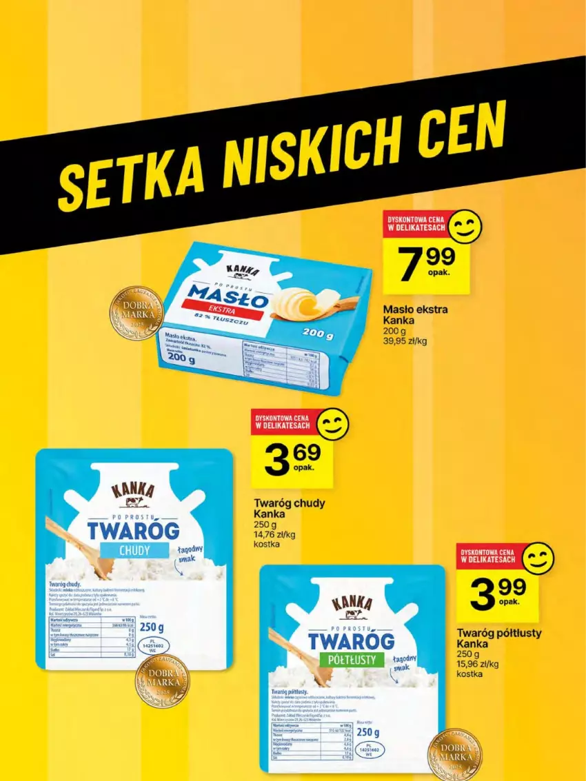 Gazetka promocyjna Delikatesy Centrum - Franczyza DC21 Czwartek - ważna 22.05 do 28.05.2025 - strona 48 - produkty: Masło, Twaróg, Twaróg chudy, Twaróg półtłusty