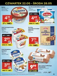 Gazetka promocyjna Delikatesy Centrum - Franczyza DC21 Czwartek - Gazetka - ważna od 28.05 do 28.05.2025 - strona 25 - produkty: Mozzarella, Cheddar, Ser, Rum, Jaja, Mlekovita, Serek kanapkowy, Serek homogenizowany, Dron, Serek, Hochland, Galbani, Delma, Miecz, Mleko