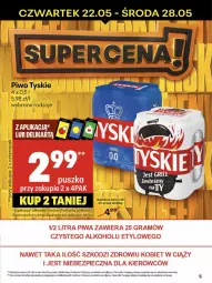 Gazetka promocyjna Delikatesy Centrum - Franczyza DC21 Czwartek - Gazetka - ważna od 28.05 do 28.05.2025 - strona 5 - produkty: Piwo, Rum, Tyskie, Dron
