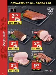 Gazetka promocyjna Delikatesy Centrum - Franczyza DC26 Czwartek - Gazetka - ważna od 02.07 do 02.07.2025 - strona 23 - produkty: Ser, Szynka farmerska, Parówki, Serdelki, Duda, Szynka, Fa
