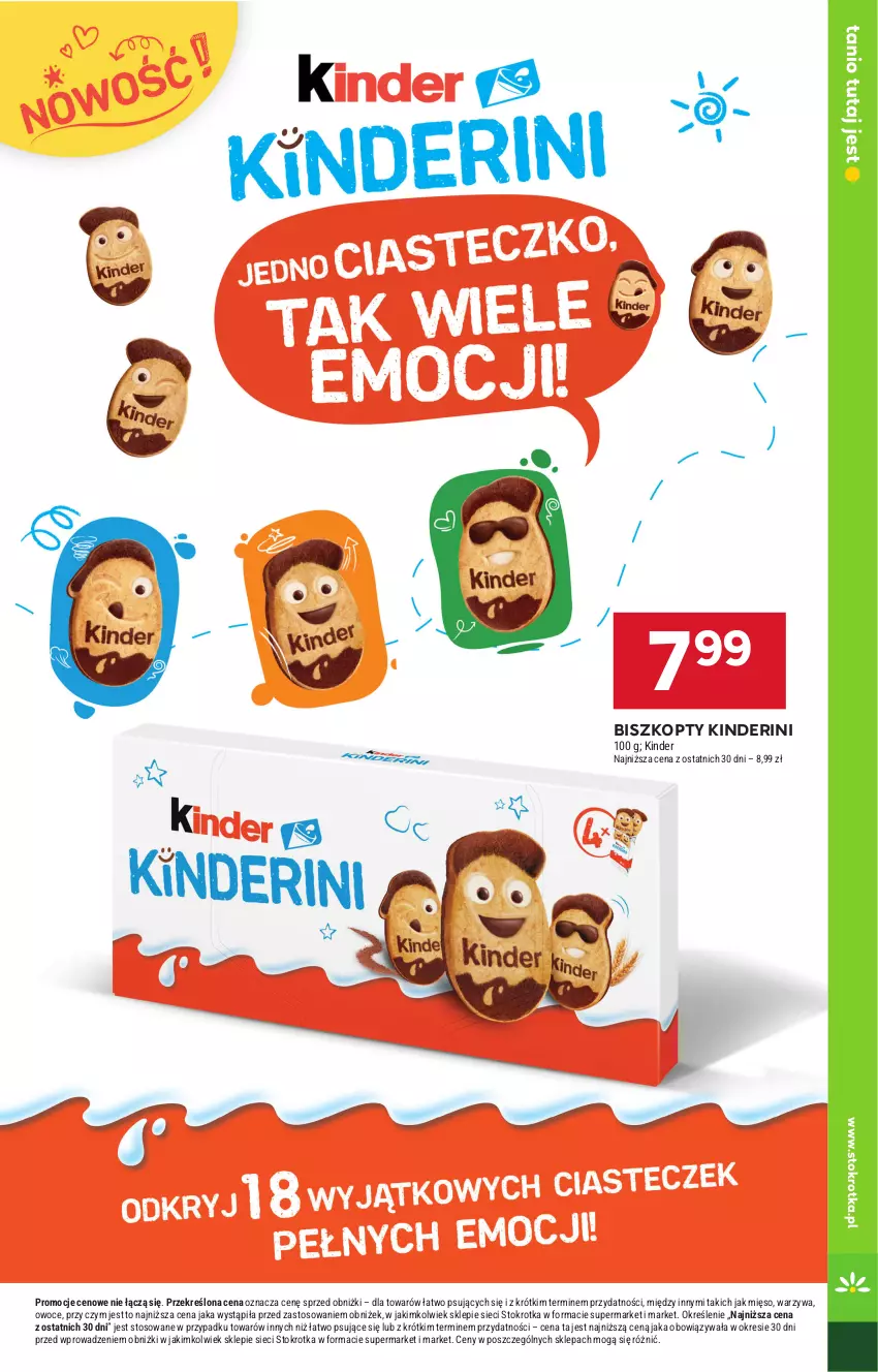 Gazetka promocyjna Stokrotka - Market - ważna 11.09 do 17.09.2025 - strona 23 - produkty: Biszkopty, Kinder, Mięso, Owoce, Warzywa