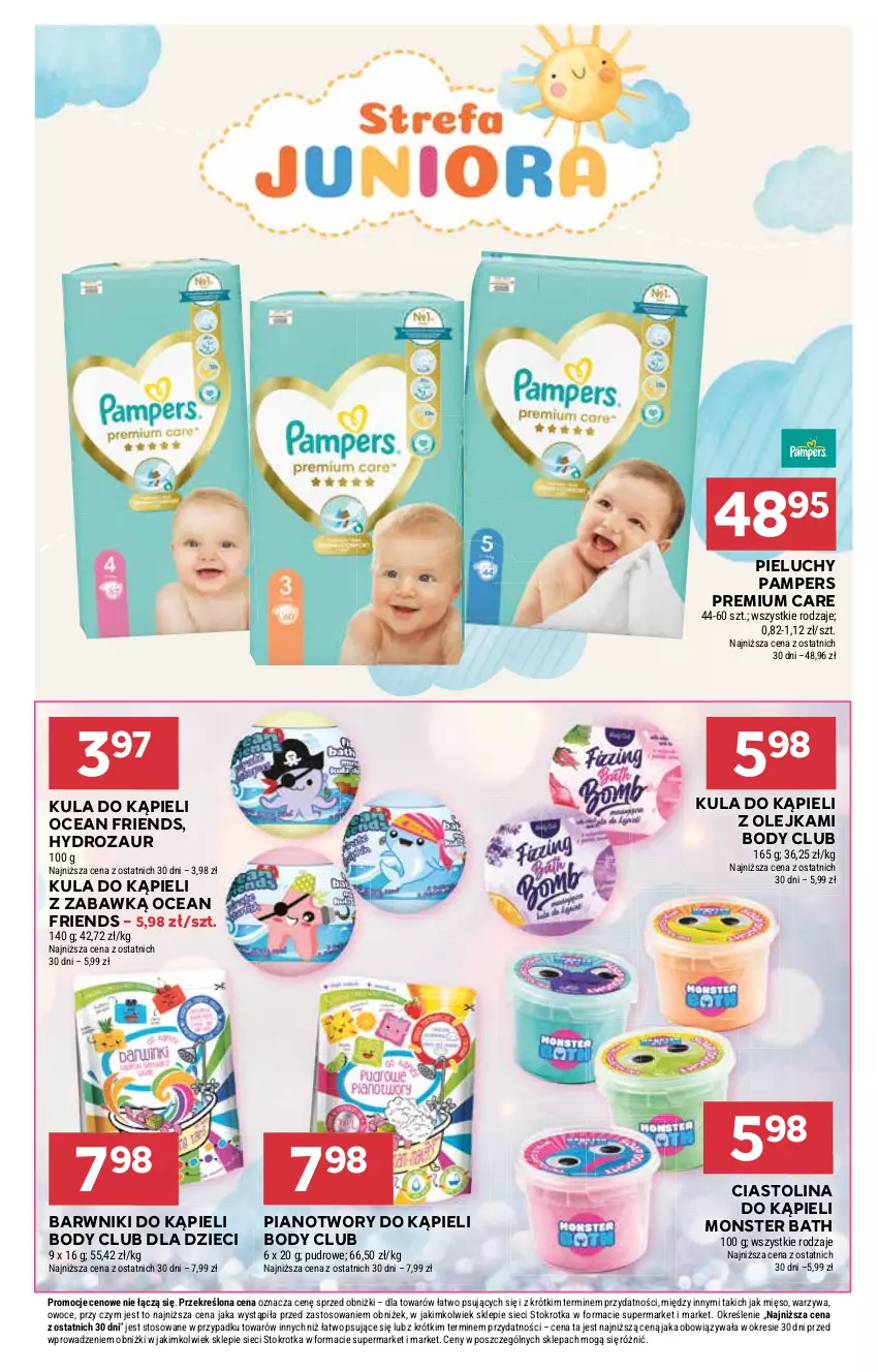 Gazetka promocyjna Stokrotka - Market - ważna 11.09 do 17.09.2025 - strona 29 - produkty: Body, Dzieci, Kula do kąpieli, Mięso, Olej, Owoce, Pampers, Pieluchy, Warzywa
