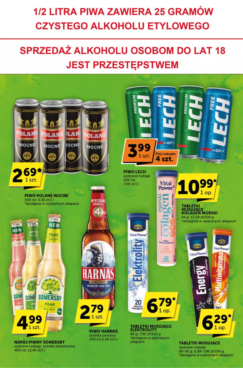 Gazetka promocyjna ABC - ważna 27.06 do 09.07.2024 - strona 31 - produkty: Gra, Harnaś, Kolagen, Mus, Napój, Piwa, Piwo, Somersby, Tablet, Tabletki musujące