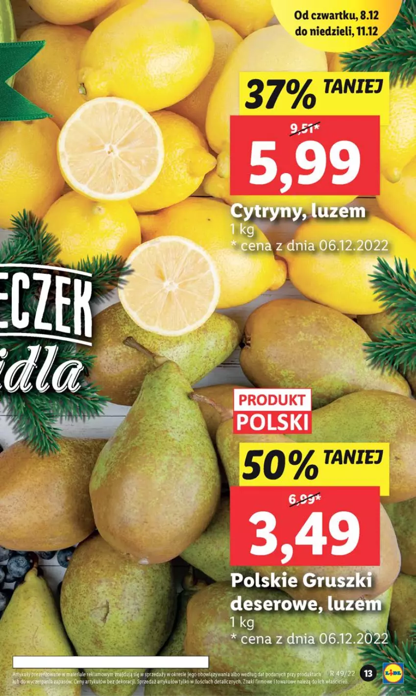 Gazetka promocyjna Lidl - GAZETKA - ważna 07.12 do 11.12.2022 - strona 13 - produkty: Deser, HP, Ser