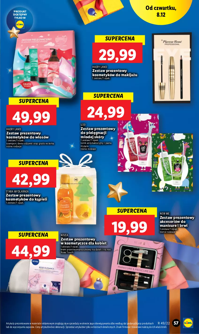 Gazetka promocyjna Lidl - GAZETKA - ważna 07.12 do 11.12.2022 - strona 63 - produkty: Gra, Krem przeciwzmarszczkowy, Makijaż, Mars, Nivea, Szampon, Tonik, Zestaw prezentowy