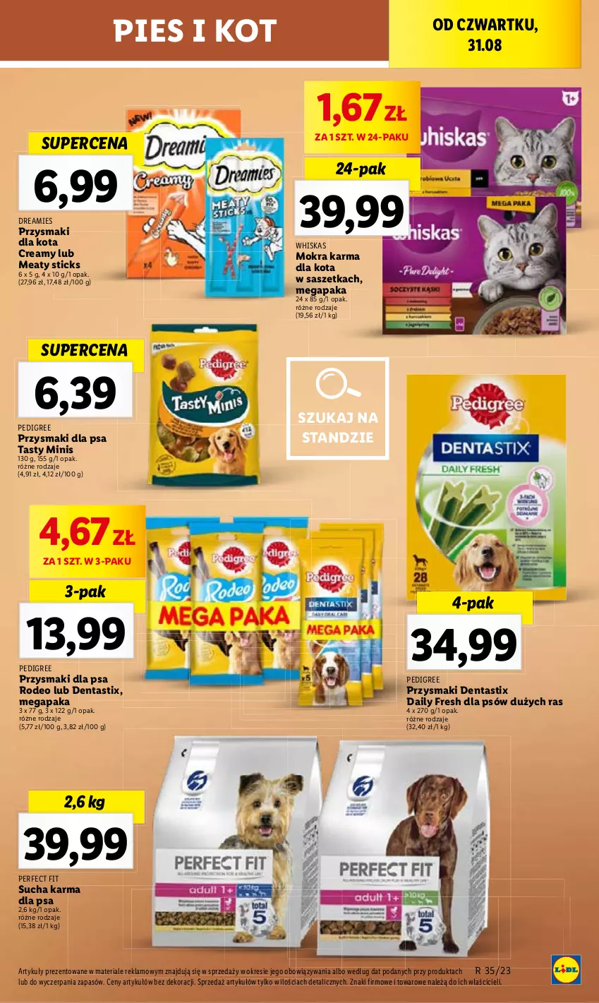 Gazetka promocyjna Lidl - GAZETKA - ważna 31.08 do 02.09.2023 - strona 69 - produkty: Pedigree, Whiskas