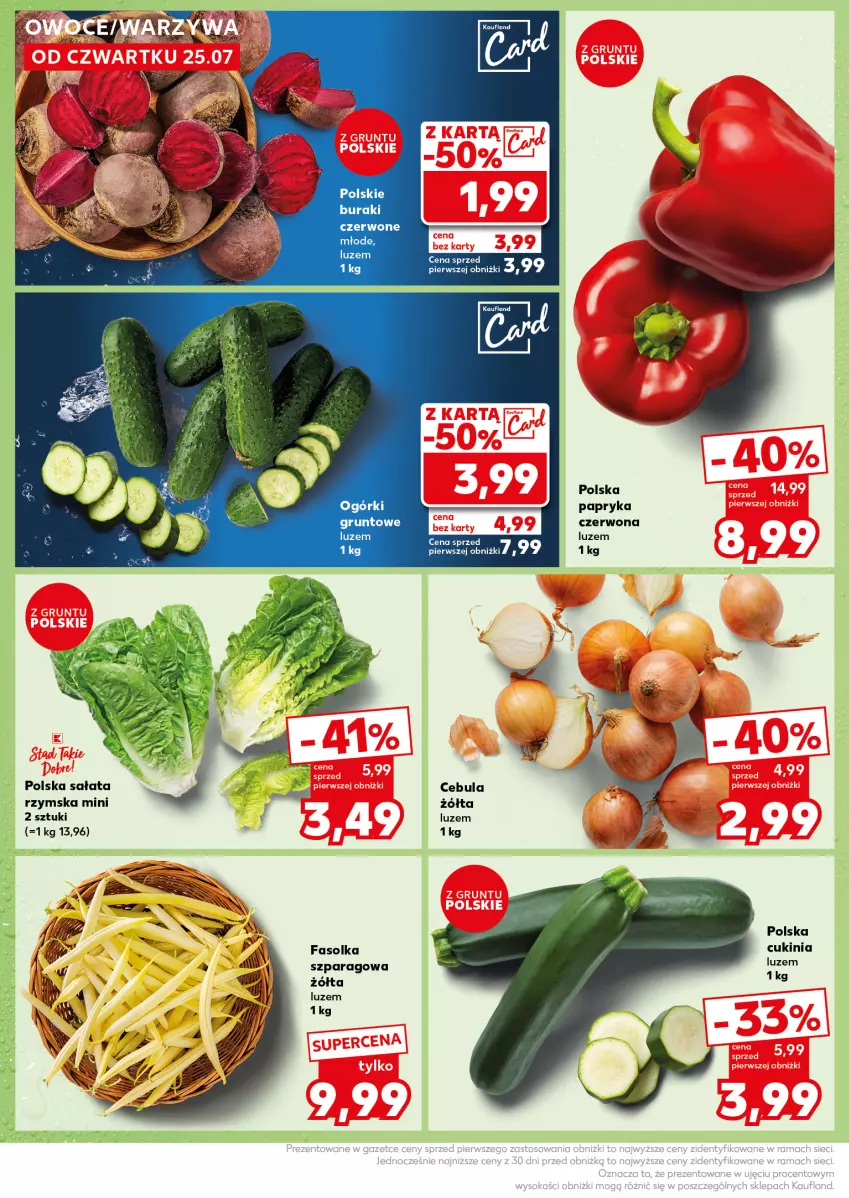 Gazetka promocyjna Kaufland - Kaufland - ważna 29.07 do 31.07.2024 - strona 12 - produkty: Cebula, Fa, Grunt, Papryka, Papryka czerwona, Sałat