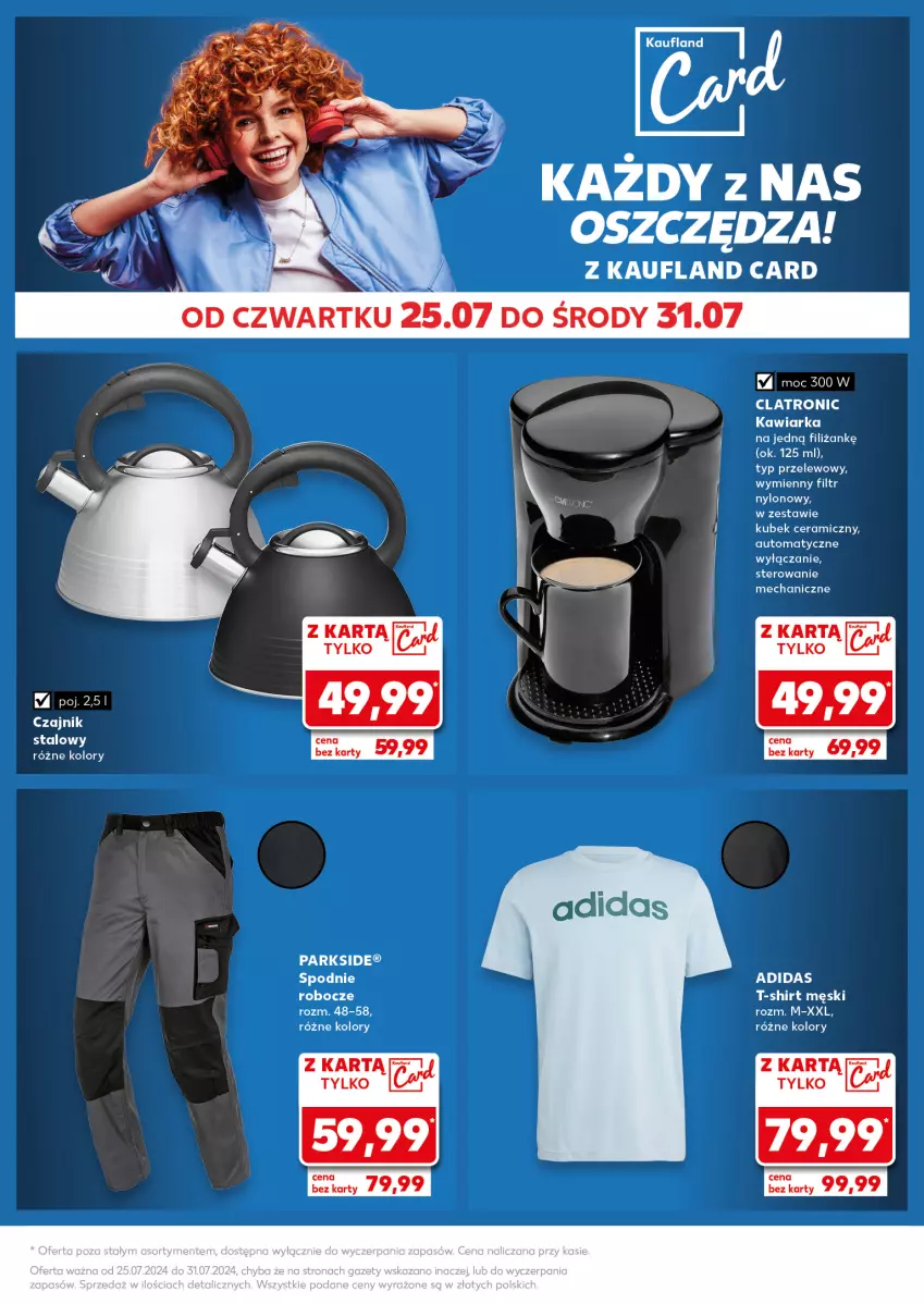 Gazetka promocyjna Kaufland - Kaufland - ważna 29.07 do 31.07.2024 - strona 36 - produkty: Adidas, Czajnik, Kawiarka, Kubek, Spodnie, T-shirt