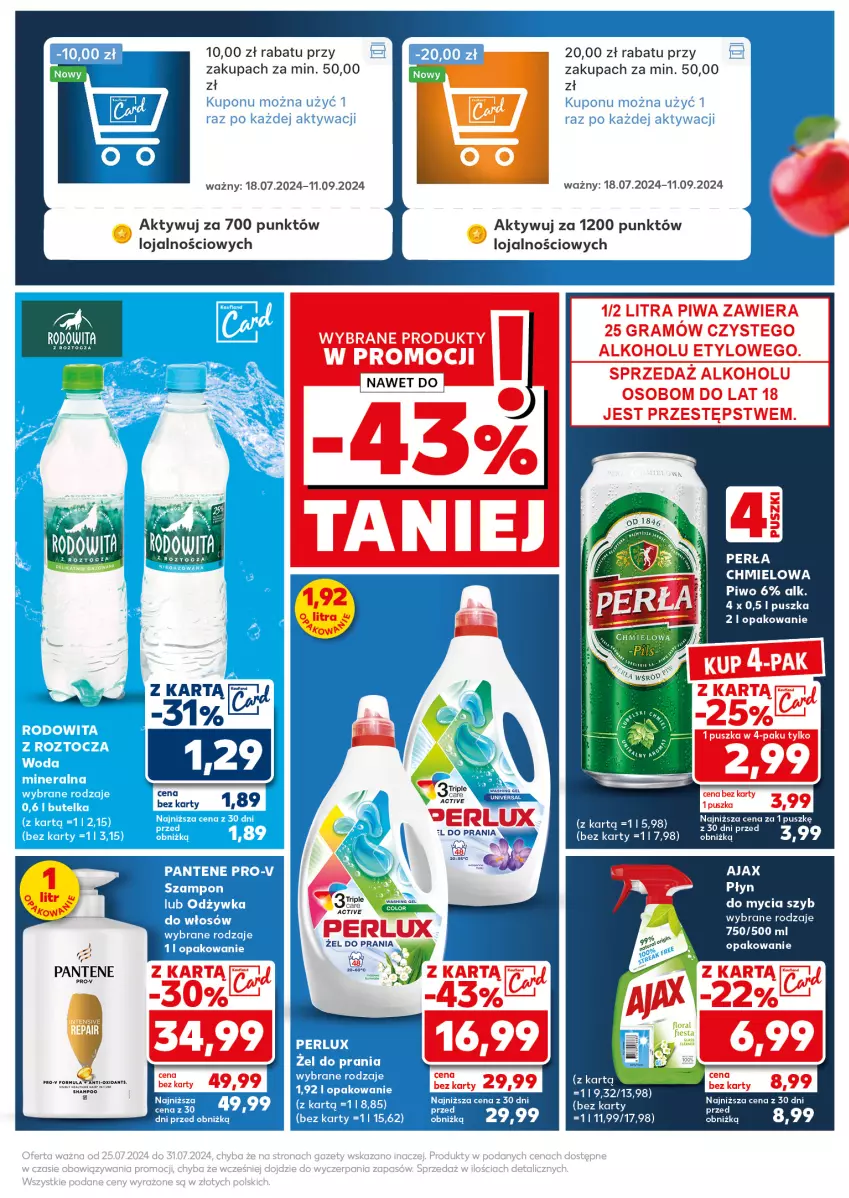 Gazetka promocyjna Kaufland - Kaufland - ważna 29.07 do 31.07.2024 - strona 7 - produkty: Ajax, Fa, Gra, Pantene, Perła, Piwa, Piwo, Ser