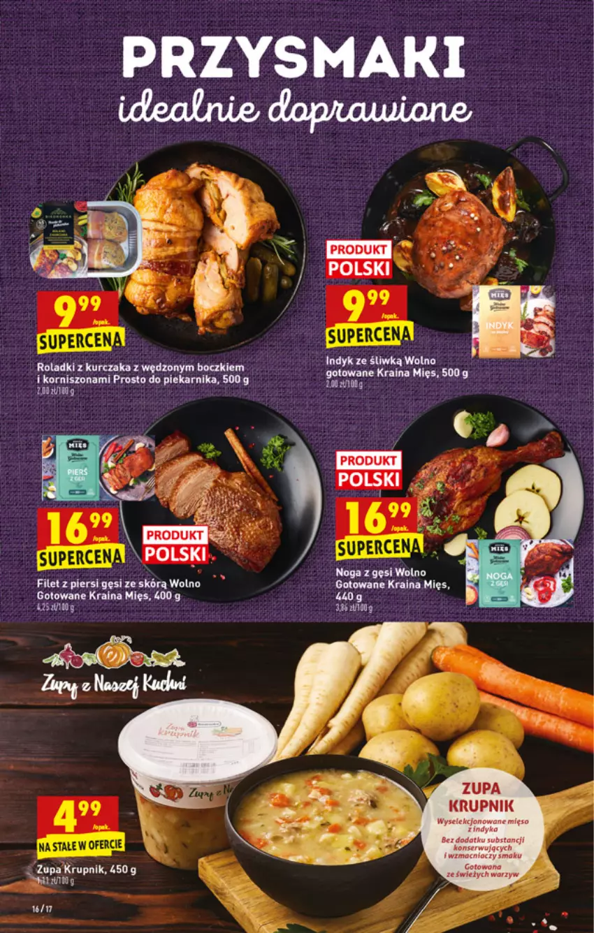 Gazetka promocyjna Biedronka - W tym tygodniu - ważna 14.06 do 19.06.2021 - strona 16 - produkty: Filet z piersi gęsi, Krupnik, Przysmaki, Ser, Zupa