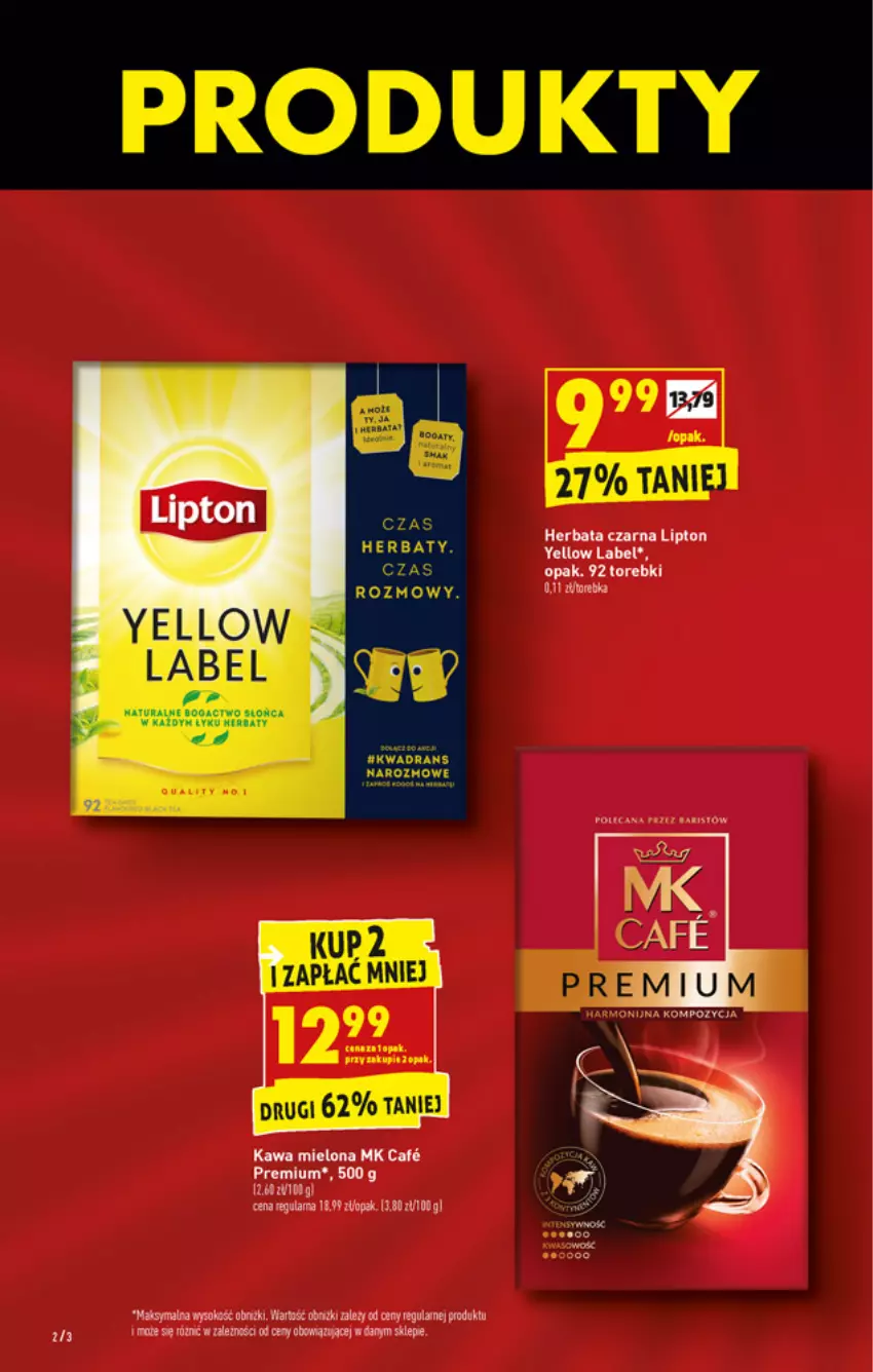 Gazetka promocyjna Biedronka - W tym tygodniu - ważna 14.06 do 19.06.2021 - strona 2 - produkty: Herbata, Herbata czarna, Kawa, Kawa mielona, Lipton, Sok