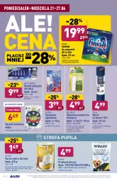 Gazetka promocyjna Aldi - Gazetka - ważna od 26.06 do 26.06.2021 - strona 20 - produkty: Por, Finish, Ręcznik kuchenny, Ryba, Przekąski dla psa, Dziczyzna, Tablet, Worki na śmieci, Clin, Tera, Drób, Ręcznik, Odświeżacz powietrza, Worki na śmiec, Wołowina, Zmywarki, Tabletki do zmywarki, Fa