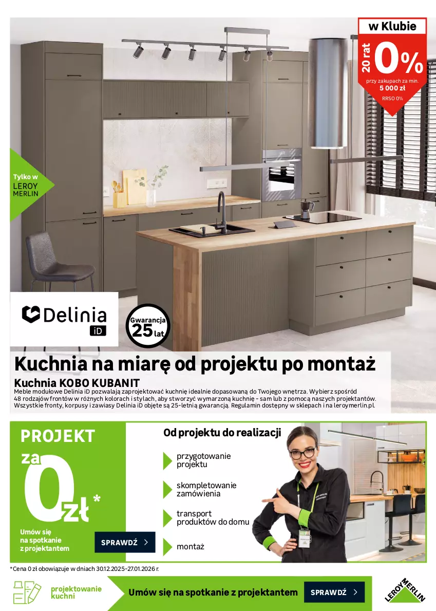 Gazetka promocyjna Leroy Merlin - Gazetka Leroy Merlin - ważna 30.12.2025 do 27.01.2026 - strona 15 - produkty: Bateria, Bateria kuchenna, Gra, KOBO, Korpusy, Kuchnia, Meble, Ociekacz, Por, Rum, Sport, Syfon, Tran, Zlew