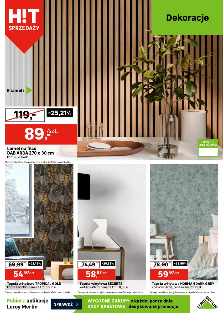Gazetka promocyjna Leroy Merlin - Gazetka Leroy Merlin - ważna 30.12.2025 do 27.01.2026 - strona 21 - produkty: Dekoral, Emulsja, Fa, Farba lateksowa, Luxens, Por, Tapeta, Tropical