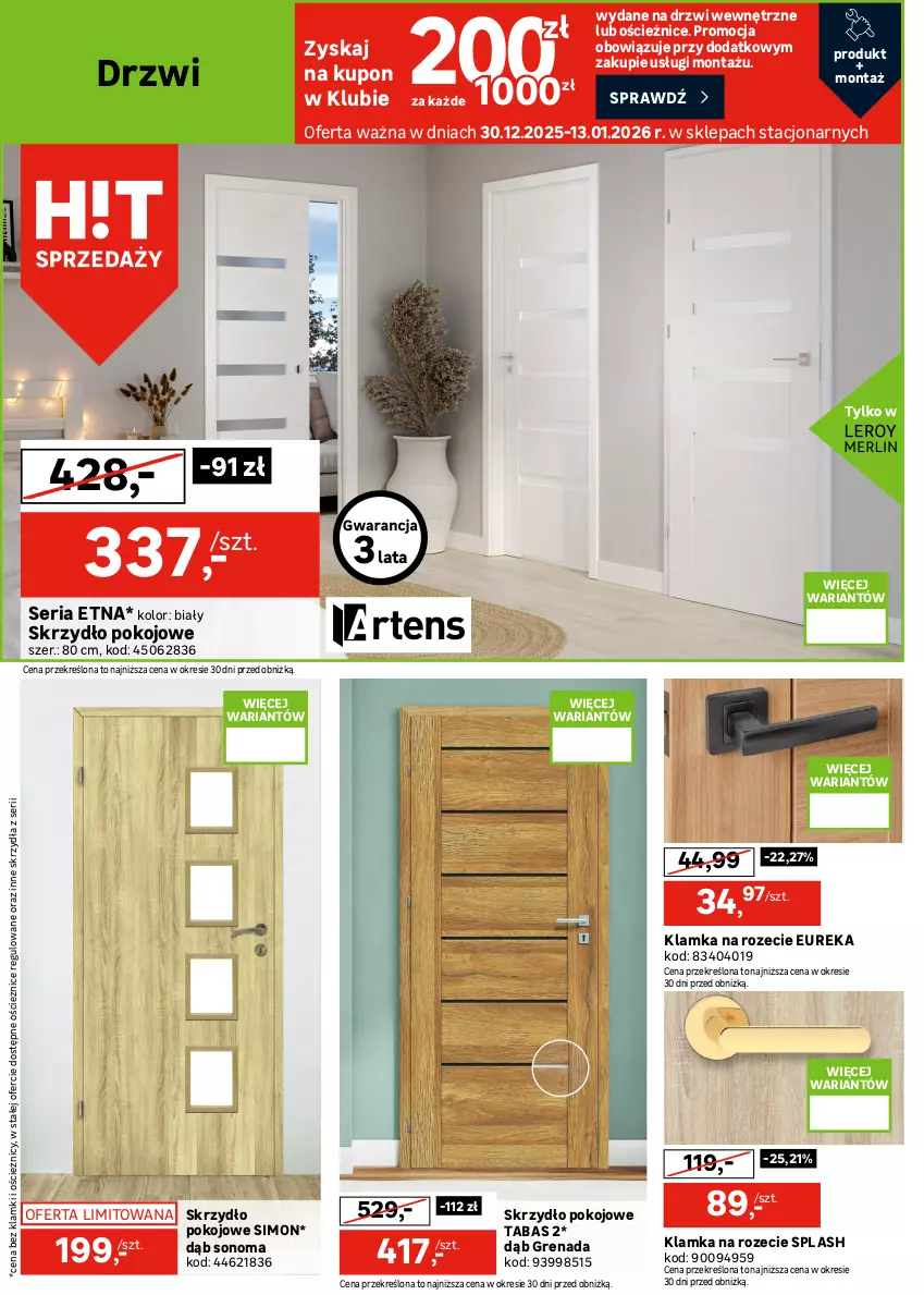 Gazetka promocyjna Leroy Merlin - Gazetka Leroy Merlin - ważna 30.12.2025 do 27.01.2026 - strona 24 - produkty: Drzwi, Fa, Gniazdo pojedyncze, Klamka, Pojemnik, Pojemnik plastikowy, Pokrywa, Ramka, Regał, Regał metalowy, Ser, Włącznik podwójny, Włącznik pojedynczy