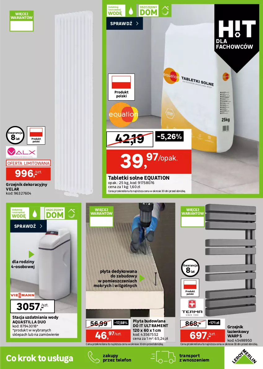 Gazetka promocyjna Leroy Merlin - Gazetka Leroy Merlin - ważna 30.12.2025 do 27.01.2026 - strona 29 - produkty: Brykiet drzewny, Fa, Gra, Grzejnik, Grzejnik łazienkowy, Koc, Kocioł gazowy, LANA, LG, Ogrzewanie, Pellet, Płyta, Por, Sport, Tablet, Telefon, Tran