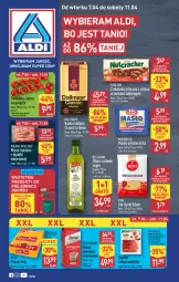 Gazetka promocyjna Aldi - Pełna oferta - Gazetka - ważna od 11.04 do 11.04.2026 - strona 1 - produkty: Rycki Edam, Mięso mielone, Mięso mielone z łopatki wieprzowej, Ser, Gin, Gra, Prince Polo, Kawa ziarnista, Bell, Mięsne specjały, Dallmayr, Kawa mielona, Kawa, Mlekovita, Szynka, Czekolada mleczna, Czekolada, Edam, Oliwa z oliwek, Bella, Masło, Pomidory, Segafredo, Mięso, Mleko