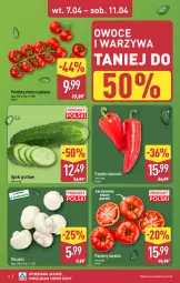 Gazetka promocyjna Aldi - Pełna oferta - Gazetka - ważna od 11.04 do 11.04.2026 - strona 2 - produkty: Piec, Warzywa, Papryka, Szpic, Owoce, Grunt, Pomidory