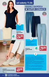 Gazetka promocyjna Aldi - Pełna oferta - Gazetka - ważna od 11.04 do 11.04.2026 - strona 44 - produkty: Top, Sneakersy, Spodnie, Fa