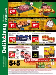 Gazetka promocyjna Delikatesy Centrum - Franczyza DC18 Poniedziałek - Gazetka - ważna od 04.05 do 04.05.2025 - strona 1 - produkty: Piwa, Piwo, Piec, Sok, Ser, Gra, Sokołów, Tyskie, Grill, Brykiet drzewny, LG