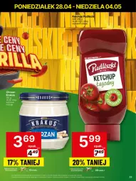 Gazetka promocyjna Delikatesy Centrum - Franczyza DC18 Poniedziałek - Gazetka - ważna od 04.05 do 04.05.2025 - strona 23 - produkty: Chrzan, Krakus