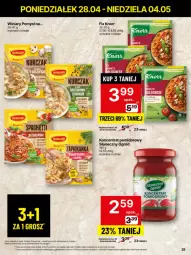 Gazetka promocyjna Delikatesy Centrum - Franczyza DC18 Poniedziałek - Gazetka - ważna od 04.05 do 04.05.2025 - strona 29 - produkty: Kurczak, Koncentrat pomidorowy, Rum, Winiary, Zapiekanka, Ogród, Knorr