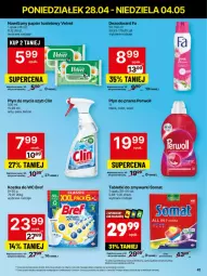 Gazetka promocyjna Delikatesy Centrum - Franczyza DC18 Poniedziałek - Gazetka - ważna od 04.05 do 04.05.2025 - strona 41 - produkty: Płyn do prania, Rum, Papier, Bref, Dezodorant, Tablet, Clin, Papier toaletowy, Velvet, Dron, Lack, Somat, Kostka do wc, Perwoll, Płyn do mycia, Zmywarki, Nawilżany papier, Tabletki do zmywarki, Fa