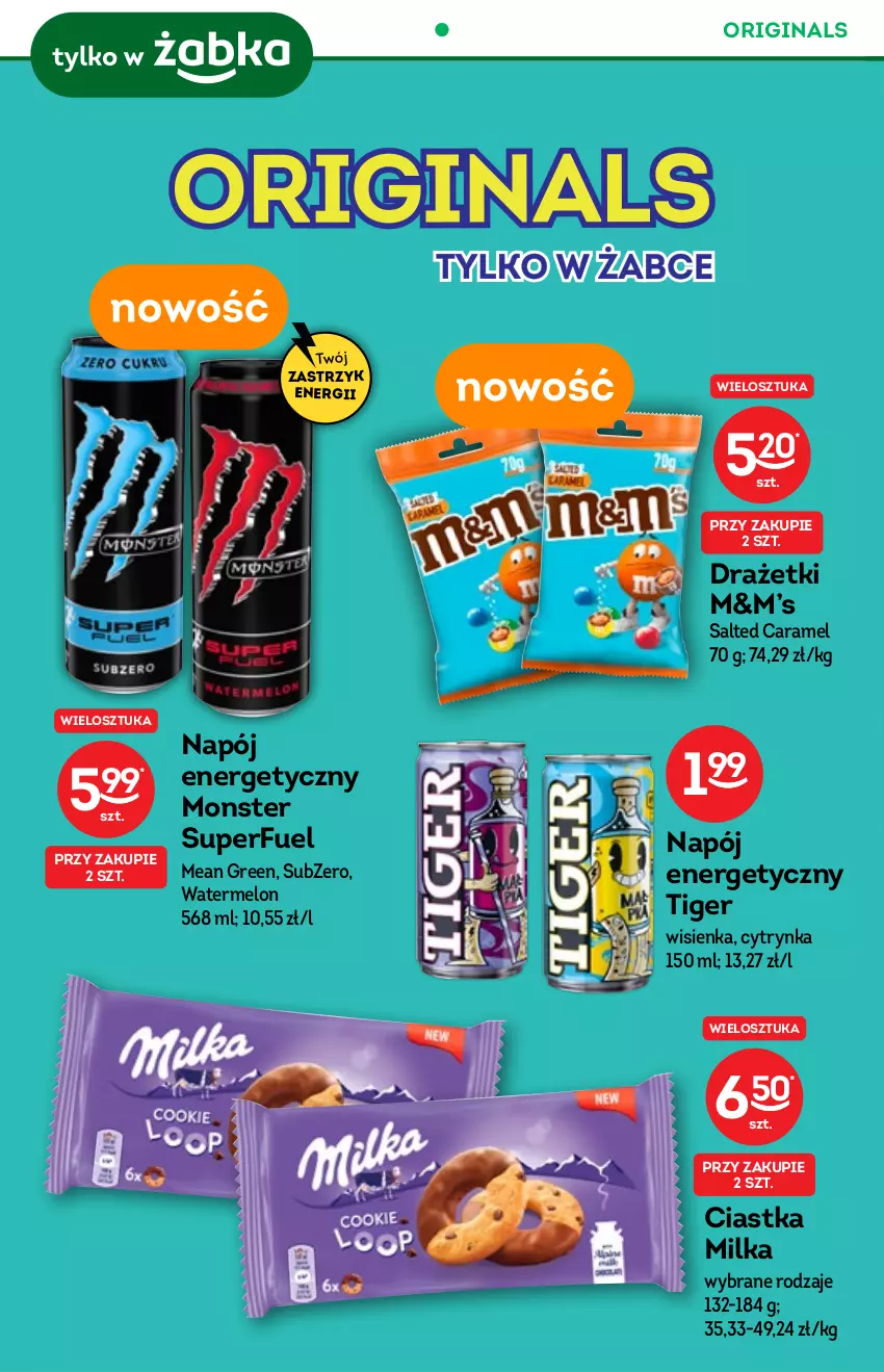 Gazetka promocyjna Żabka - ważna 24.11 do 30.12.2021 - strona 6 - produkty: Ciastka, Gin, Melon, Milka, Napój, Napój energetyczny, Tiger